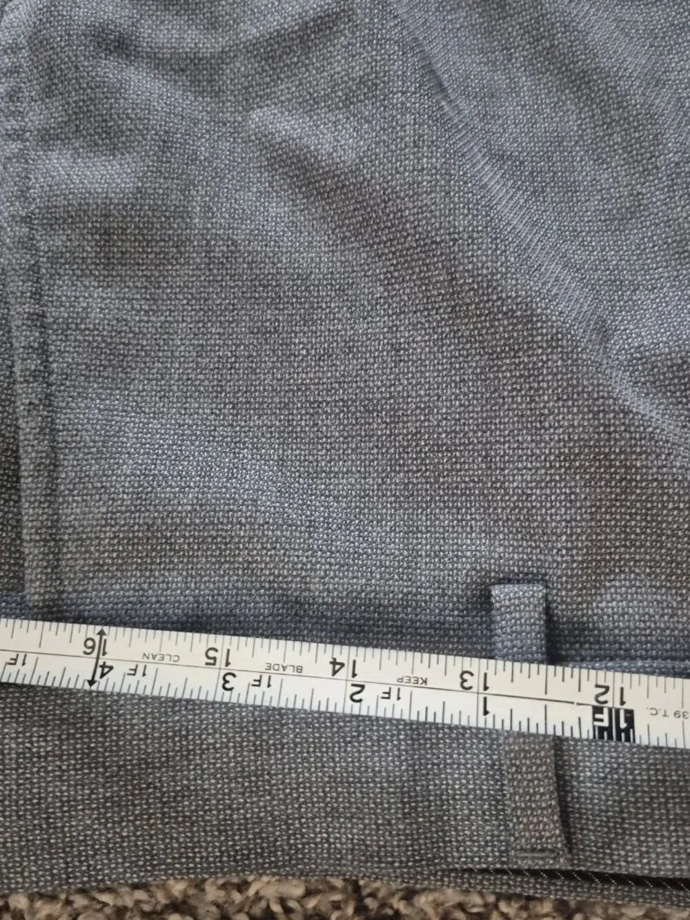 Banana Republic Slim Fit Dress Pants Men's 33x32 Grey Flat Front
